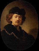 Rembrandt Peale Self portrait Wearing a Toque and a Gold Chain oil painting picture wholesale